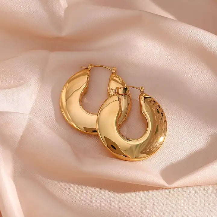 Chunky Gold Hoops