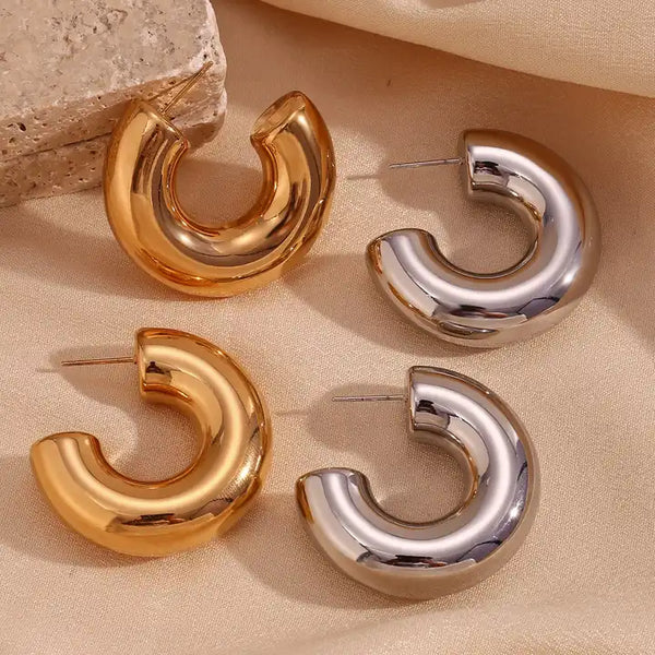 Super Chunky Golden Hoops