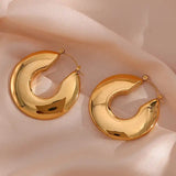 Chunky Gold Hoops